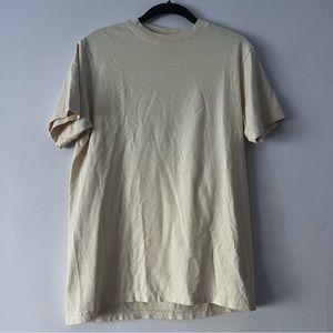 Sporty & Rich Minimalist Classic Tee Bone Small
